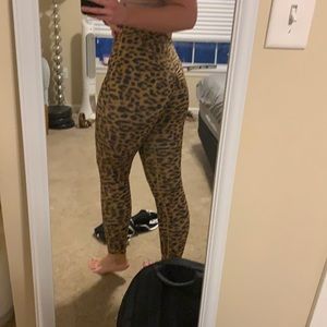 Cheetah print TYC scrunch butt leggings